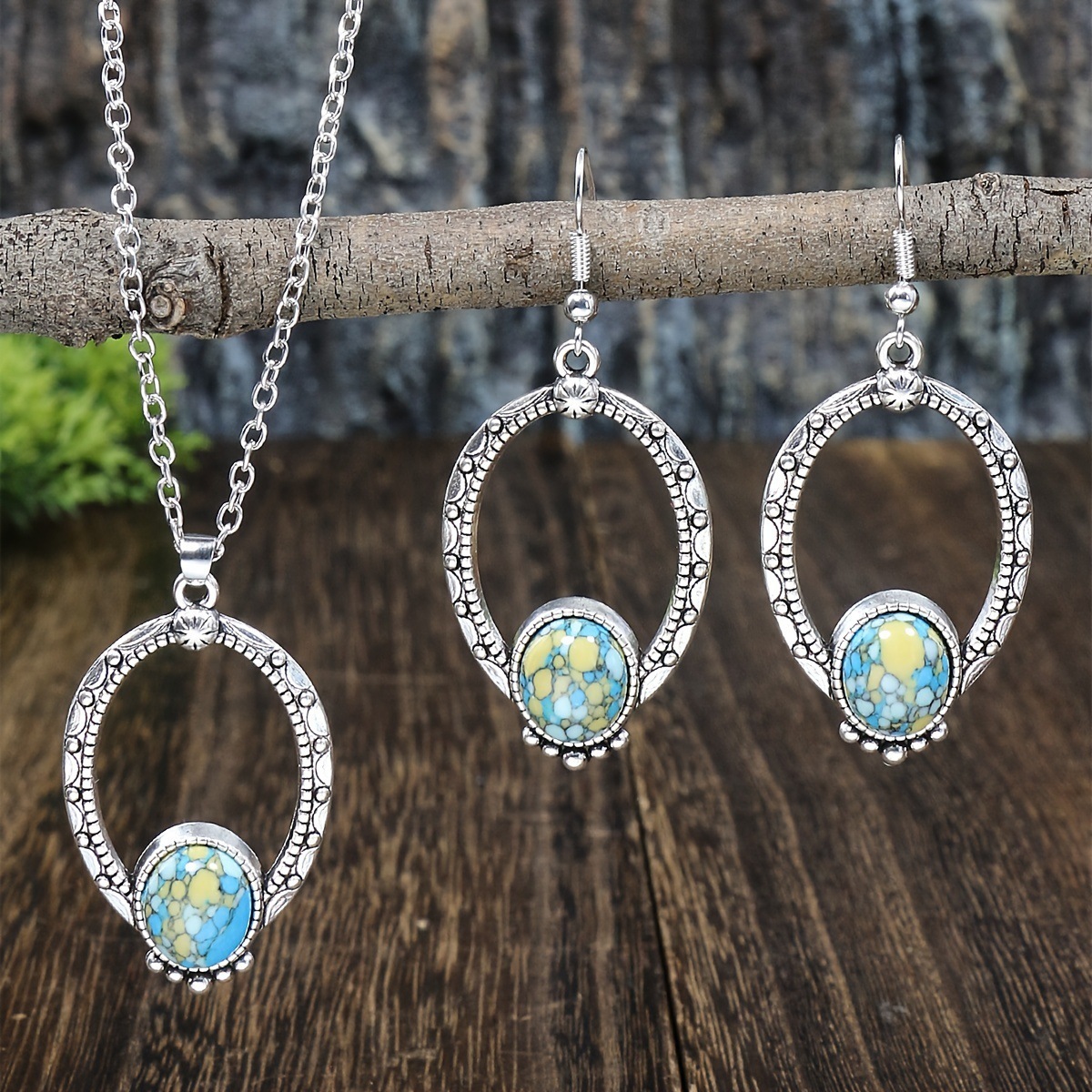 New Vintage Earrings Necklace Exquisite Fashion Necklace Bohemian Party Accessories - Image 6