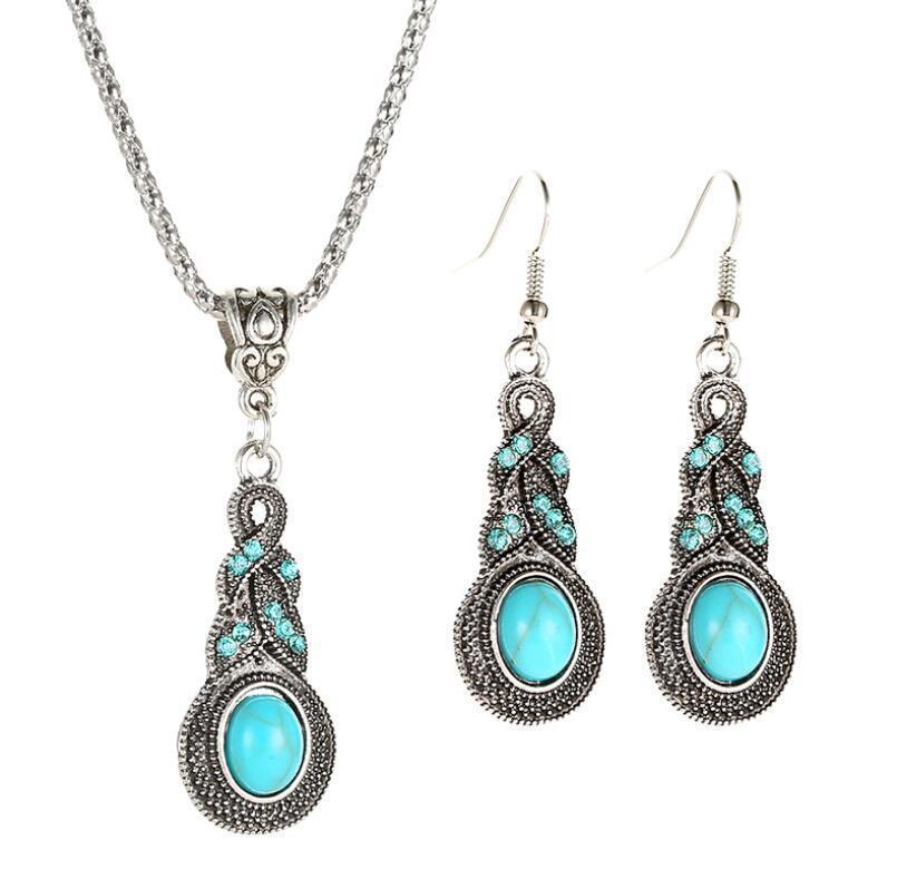 New Vintage Earrings Necklace Exquisite Fashion Necklace Bohemian Party Accessories - Image 4