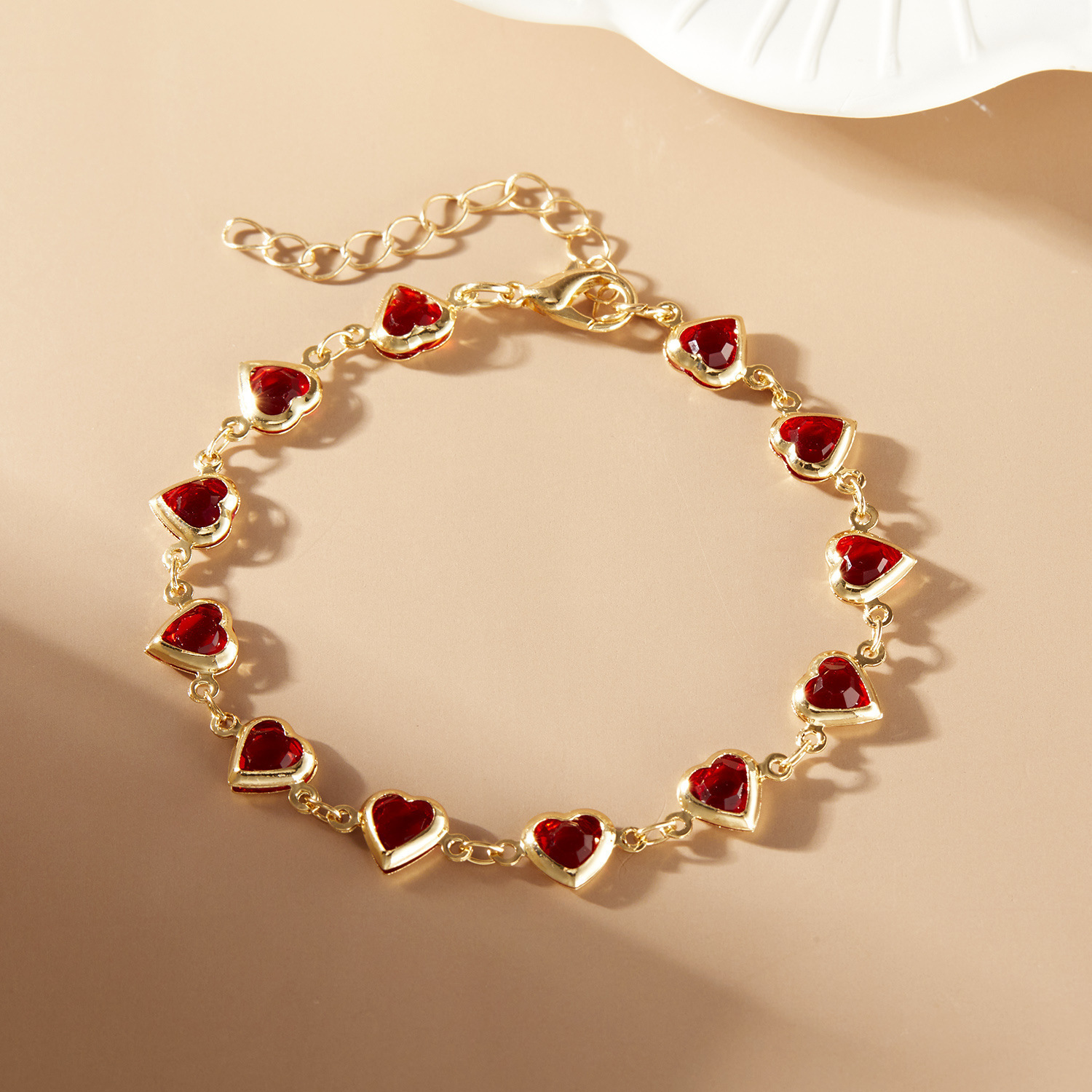 Affectionate Red Diamond Niche Light Luxury All-Match Exquisite