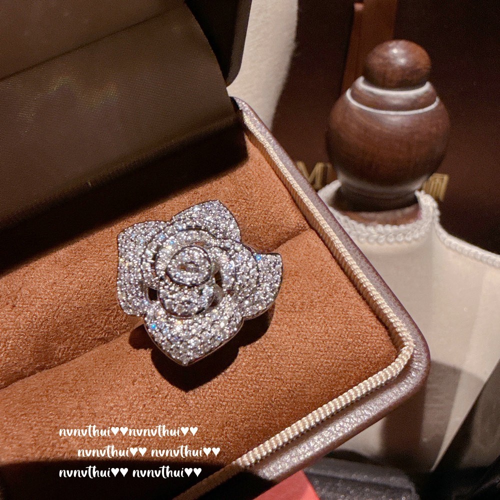 Fog Color Enchantress Camellia Gemstone Necklace Rich Charming Rose Zircon Earrings Bracelet Suit - Image 3