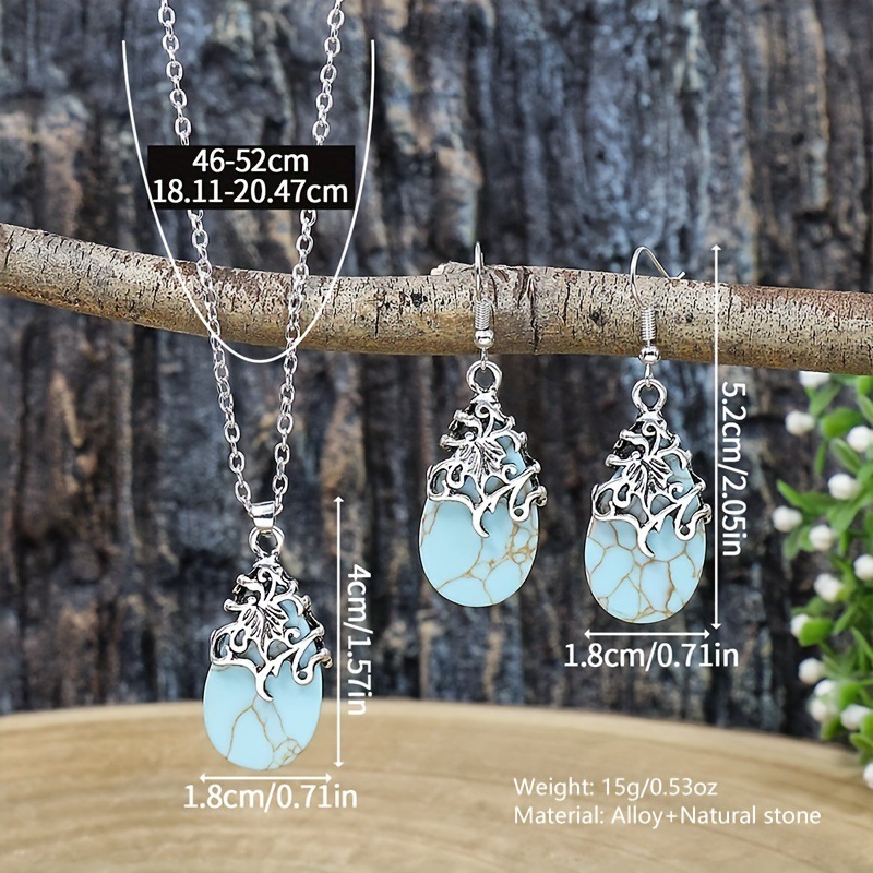 New Vintage Earrings Necklace Exquisite Fashion Necklace Bohemian Party Accessories - Image 5